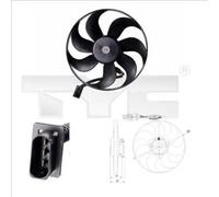 Ventola radiatore 837-0002 TYC per SEAT VW SKODA