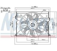 NISSENS 85077 Ventola radiatore