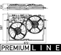MAHLE Ventola, Raffreddamento motore per CITROËN FIAT PEUGEOT CFF 228 000P
