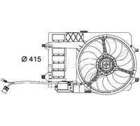 Ventola radiatore CFF 29 000S MAHLE per MINI MINI