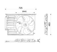 MAHLE CFF 669 000P Ventola radiatore