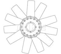 Ventola radiatore CFW 73 000P MAHLE per LAND ROVER DISCOVERY I DEFENDER Cabrio