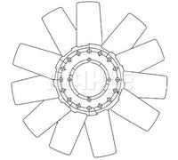 Ventola radiatore CFW 78 000P MAHLE per FORD TRANSIT Autobus TRANSIT Furgone
