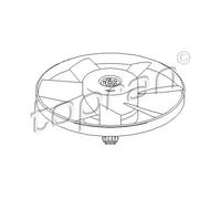 Ventola radiatore con girante 107 716 TOPRAN per VW SEAT