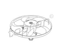 Ventola radiatore con girante 107 717 TOPRAN per VW SEAT