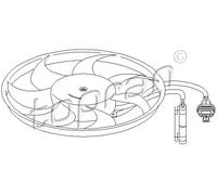 Ventola radiatore con girante 207 218 TOPRAN per OPEL VECTRA B Hatchback