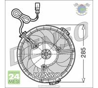 Ventola radiatore Denso per AUDI ALLROAD A8 A6 A4