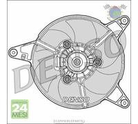 Ventola radiatore Denso per AUTOBIANCHI Y10 FIAT PANDA LANCIA #qb