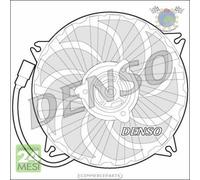 Ventola radiatore Denso per CITROEN BERLINGO XSARA C5 III II C4 DS4 I FIAT ULYS