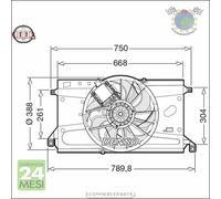 Ventola radiatore Denso per FORD FOCUS #qv