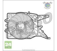 Ventola radiatore Denso per OPEL CORSA D #qy