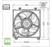Ventola radiatore Denso per SEAT Mii SKODA CITIGO VW LOAD UP