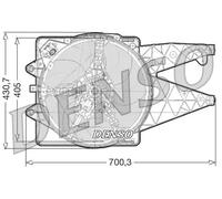 Ventola, raffreddamento motore DENSO DER01020