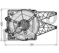 Ventola radiatore DER01030 DENSO per ALFA ROMEO GIULIETTA