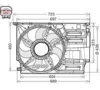 DENSO DER05012 Ventola radiatore