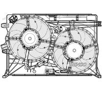 Ventola, raffreddamento motore DENSO DER09075