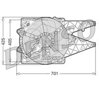 Ventola, raffreddamento motore DENSO DER09100