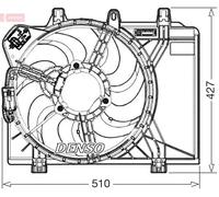 Denso Elettroventola motore DER09312 per Fiat 500/Panda/Ypsilon 1.0 Hybrid dal 2020 Originale