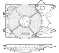 Ventola, raffreddamento motore DENSO DER15001