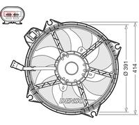 DENSO DER23005 Ventola radiatore