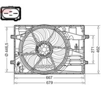 DENSO DER32018 Ventola radiatore