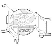 Ventola radiatore DER37002 DENSO per RENAULT DACIA