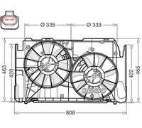 DENSO DER50002 Ventola radiatore