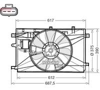 DENSO DER50003 Ventola radiatore