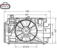 DENSO DER50004 Ventola radiatore