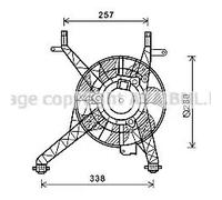 Ventola radiatore FD7558 AVA QUALITY COOLING per FORD FIESTA VI B-MAX B-MAX Van