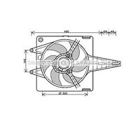 VENTOLA FIAT UNO BENZINA 83-> FIAT TIPO SENZA A/C 95-> NUOVA