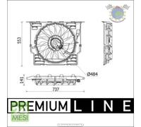 Ventola radiatore Mahle per BMW 5 G30 F90 520 518 6 G32 620 G31