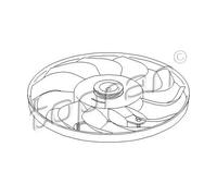 Ventola radiatore meccanico 110 961 TOPRAN per VW SEAT