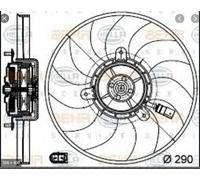 VENTOLA RADIATORE MOTORE VOLKSWAGEN GOLF V 2.0