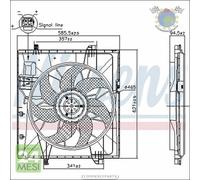 Ventola radiatore Nissens per MERCEDES L 400 350 M ML GLS GLE AMG 450 2