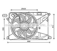 VENTOLA MOTORE OPEL MOKKA - TRAX 1.4 BENZINA DAL 2012 NUOVA (CON RESISTENZA)