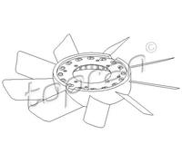 Ventola radiatore per innesto ad attrito viscoso 500 899 TOPRAN per BMW 3 5 7