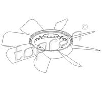 Ventola radiatore per innesto ad attrito viscoso 500 902 TOPRAN per BMW 3 5