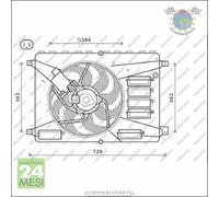 Ventola Radiatore Prasco Per Ford Mondeo Galaxy S-Max Kuga #C1