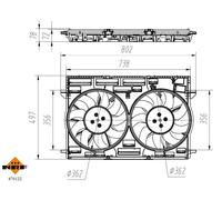 NRF 470122 Ventola radiatore