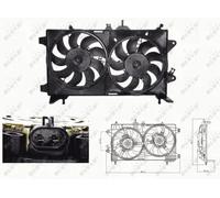 Ventola radiatore Ventola doppia 47676 NRF per FIAT LANCIA