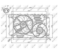 NRF 47754 Ventola radiatore