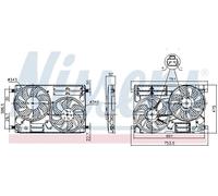 NISSENS 850096 Ventola radiatore