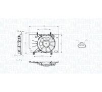 MAGNETI MARELLI Ventola, Raffreddamento motore 069422734010