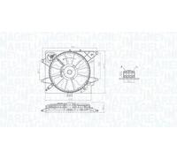 Ventola, raffreddamento motore MAGNETI MARELLI 069422789010