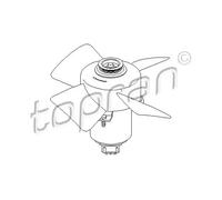 Ventola radiatore Ventola singola 107 708 TOPRAN per AUDI VW