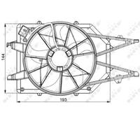 Ventola, raffreddamento motore NRF 47034