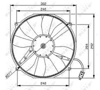 NRF 47046 Ventola radiatore