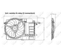 Ventola, raffreddamento motore NRF 47302