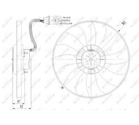 Ventola, raffreddamento motore NRF 47410